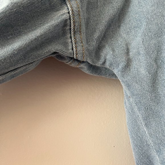 Pretty Little Thing Long Sleeve Lightwash Denim Jean Dress US sz 4 UK sz 8 - Picture 4 of 12